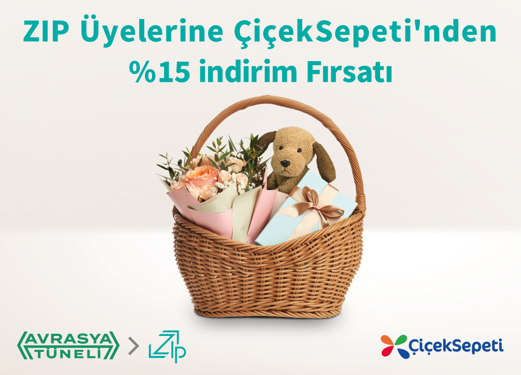 ZIP üyelerini ÇiçekSepeti’nde %15 indirim fırsatı bekliyor.