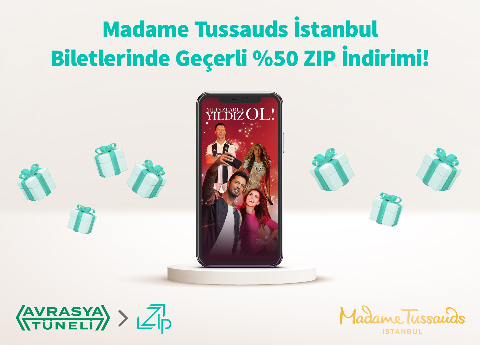 Madame Tussauds İstanbul Biletlerinde Geçerli %50 ZIP İndirimi!
