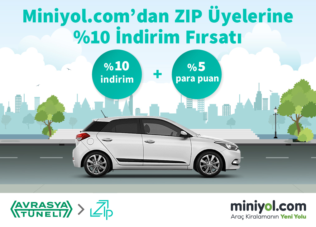 Miniyol.com’dan ZIP Üyelerine %10 İndirime ek %5 Para Puan Fırsatı