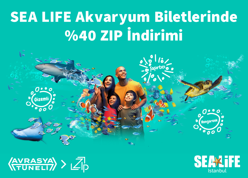 SEA LIFE Akvaryum Biletlerinde %40 ZIP İndirimi