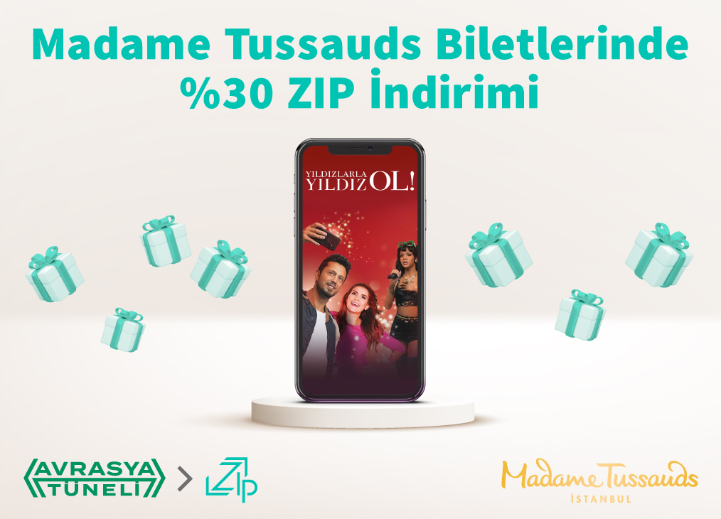Madame Tussauds İstanbul Biletlerinde Geçerli %30 ZIP İndirimi!
