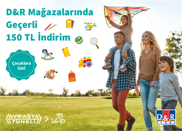 D&R Mağazalarında Geçerli 150 TL ZIP İndirimi