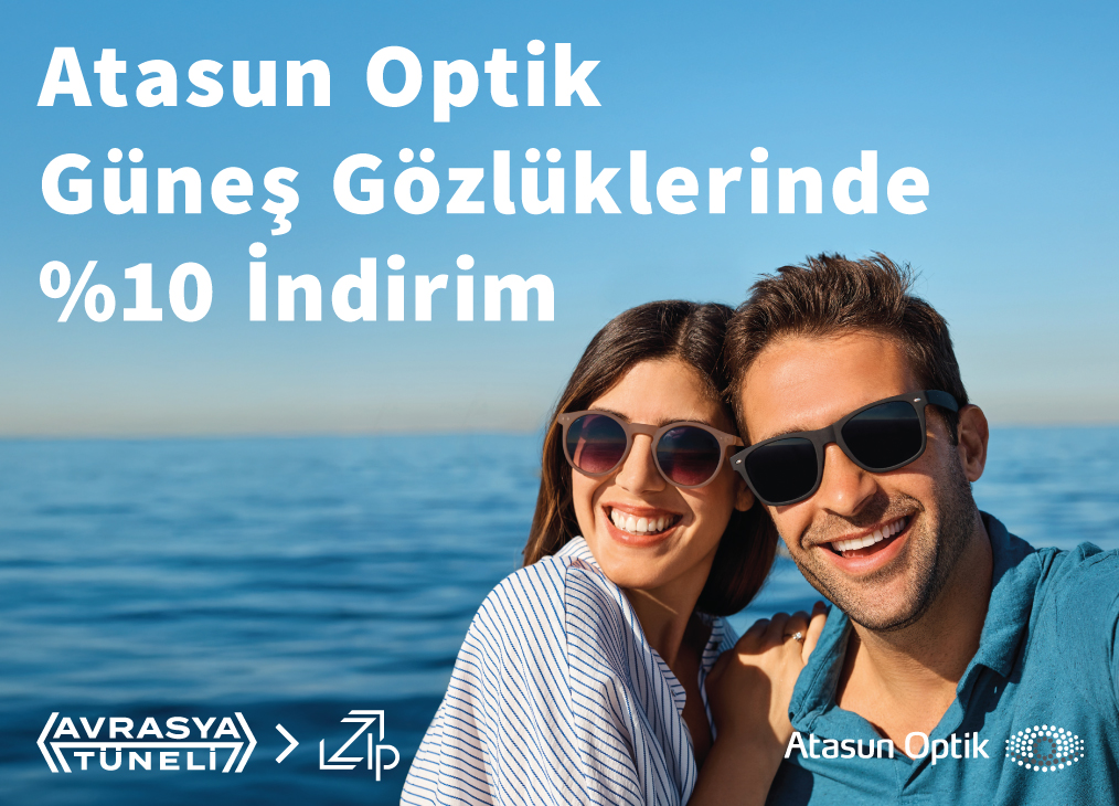 Atasun Optik Güneş Gözlüklerinde %10 İndirim