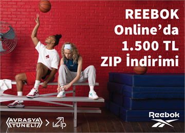 REEBOK Online’da 1.500 TL ZIP İndirimi