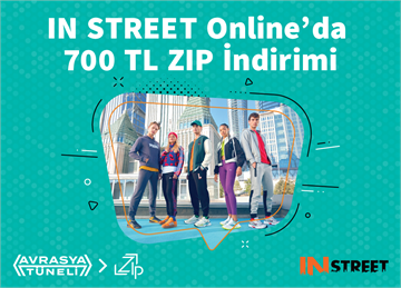 IN STREET Online’da 700 TL ZIP İndirimi  