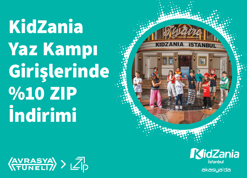 KidZania Yaz Kampı Girişlerinde %10 ZIP İndirimi