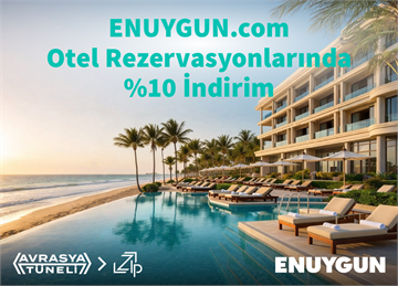 ENUYGUN.com Otel Rezervasyonlarında %10 İndirim