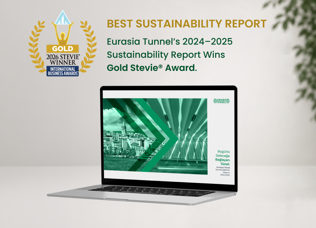 Eurasia Tunnel’s 2024–2025 Sustainability Report Wins Gold Stevie® Award